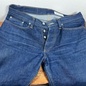 Gustin size 32 slim fit Selvedge denim jeans.